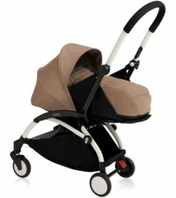 Babyzen 2018 Yoyo+ 0+ Newborn Compact Stroller - White / Taupe
