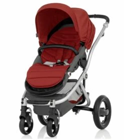 Britax Affinity Complete Stroller, Silver - Red Pepper