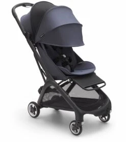 Bugaboo Butterfly Complete Compact Stroller - Black / Stormy Blue -Babyzen || Stokke || CHICCO Sales bugaboo butterfly complete compact stroller black stormy blue 153