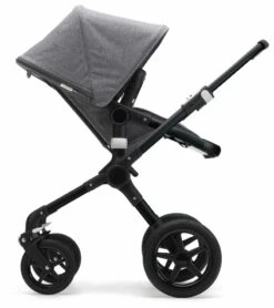 Bugaboo Fox Classic Complete Stroller - Black/Grey Melange -Babyzen || Stokke || CHICCO Sales bugaboo fox classic complete stroller black grey melange 130