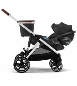 Cybex Gazelle S 2 Stroller + Cot Bundle - Silver Frame / Lava Grey -Babyzen || Stokke || CHICCO Sales cybex gazelle s 2 cot aton 2 travel system bundle taupe frame sky blue lavastone black 55 4