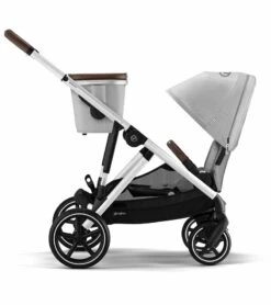 Cybex Gazelle S 2 Single-to-Double Stroller - Silver Frame / Lava Grey -Babyzen || Stokke || CHICCO Sales cybex gazelle s 2 single to double stroller silver frame lava grey 143