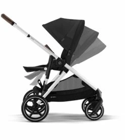 Cybex Gazelle S 2 Single-to-Double Stroller - Silver Frame / Moon Black -Babyzen || Stokke || CHICCO Sales cybex gazelle s 2 single to double stroller silver frame moon black 137