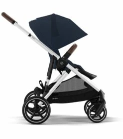 Cybex Gazelle S 2 Single-to-Double Stroller - Silver Frame / Ocean Blue -Babyzen || Stokke || CHICCO Sales cybex gazelle s 2 single to double stroller silver frame ocean blue 140