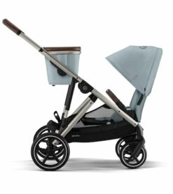 Cybex Gazelle S 2 Single-to-Double Stroller - Taupe Frame / Sky Blue -Babyzen || Stokke || CHICCO Sales cybex gazelle s 2 single to double stroller taupe frame sky blue 151