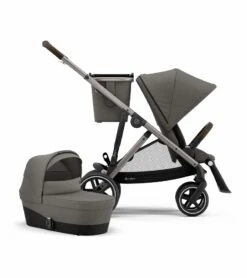 Cybex Gazelle S Stroller & Cot - Soho Grey (Taupe Frame)