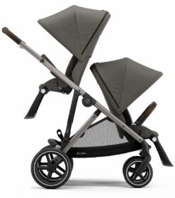 Cybex Gazelle S Single-to-Double Stroller - Soho Grey (Taupe Frame) -Babyzen || Stokke || CHICCO Sales cybex gazelle s stroller cot soho grey taupe frame 46