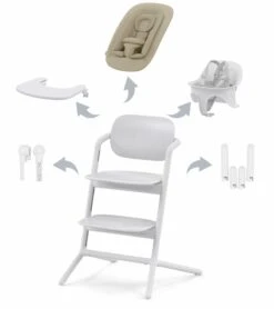 Cybex LEMO 2 High Chair 4-in-1 Set - All White