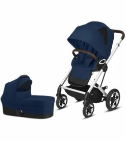 Cybex Talos S Lux All-Terrain Stroller + Cot S Bassinet Bundle - Navy Blue