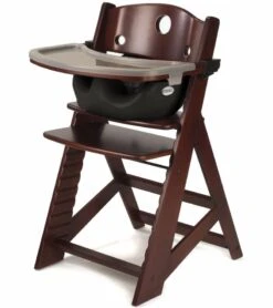 Keekaroo Height Right High Chair & Infant Insert - Mahogany / Black