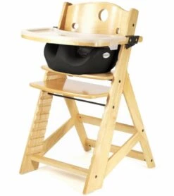 Keekaroo Height Right High Chair & Infant Insert - Natural / Black
