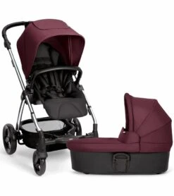 Mamas & Papas Sola 2 Chrome Stroller & Carrycot - Mulberry