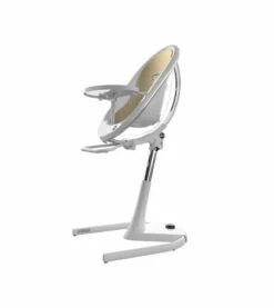 Mima Moon 2G High Chair - White/Champagne