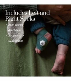 Owlet Fabric Accessory Sock Set For Smart Sock 3 - Deep Sea Green -Babyzen || Stokke || CHICCO Sales owlet fabric accessory sock set for smart sock 3 deep sea green 125