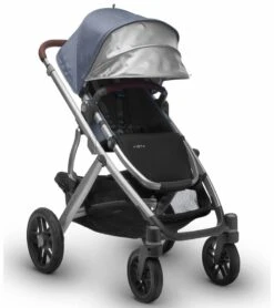 UPPAbaby 2018 / 2019 Vista Stroller - Henry (Blue Marl/Silver/Saddle Leather) -Babyzen || Stokke || CHICCO Sales uppababy 2018 2019 vista stroller henry blue marl silver saddle leather 31