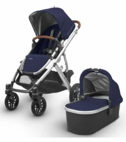 UPPAbaby 2018 Vista Stroller - Taylor (Indigo/Silver/Saddle Leather)
