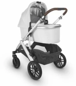 UPPAbaby 2019 VISTA Stroller - Bryce (White Marl/Silver/Chestnut Leather) -Babyzen || Stokke || CHICCO Sales uppababy 2019 vista stroller bryce white marl silver chestnut leather 182