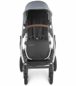 UPPAbaby Cruz V2 Stroller + Bassinet - Gregory (Blue Melange/Silver/Saddle Leather) -Babyzen || Stokke || CHICCO Sales uppababy cruz v2 stroller gregory blue melange silver saddle leather 104