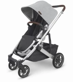 UPPAbaby Cruz V2 Stroller - Stella (Grey Brushed Melange / Silver / Chestnut Leather)