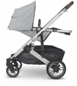 UPPAbaby Cruz V2 Stroller - Stella (Grey Brushed Melange / Silver / Chestnut Leather) -Babyzen || Stokke || CHICCO Sales uppababy cruz v2 stroller stella grey brushed melange silver chestnut leather 206
