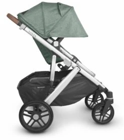 UPPAbaby Vista V2 Single-to-Double Stroller - Emmett (Green Melange/Silver/Saddle Leather) -Babyzen || Stokke || CHICCO Sales uppababy vista v2 single to double stroller emmett green melange silver saddle leather 67