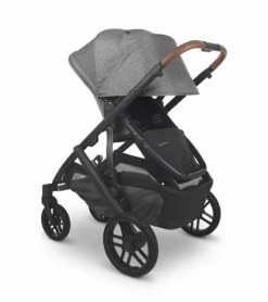 UPPAbaby Vista V2 Single-to-Double Stroller - Greyson (Charcoal Melange/Carbon/Saddle Leather) -Babyzen || Stokke || CHICCO Sales uppababy vista v2 single to double stroller greyson charcoal melange carbon saddle leather 44